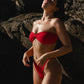 Capri Bandeau Top - Crimson
