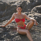 Capri Bandeau Top - Crimson