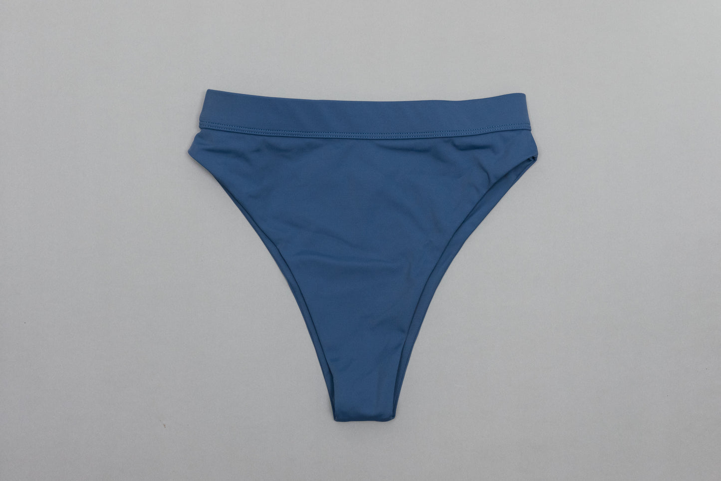 high waist blue bikini bottom