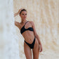 sustainable, black bikini top