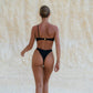 sustainable, black bikini top